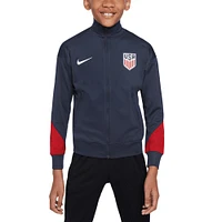 Youth Nike  Navy USMNT 2024 Strike Performance Full-Zip Track Jacket