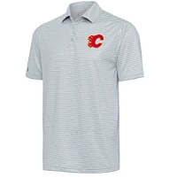 Men's Antigua  Gray Calgary Flames Skills Polo