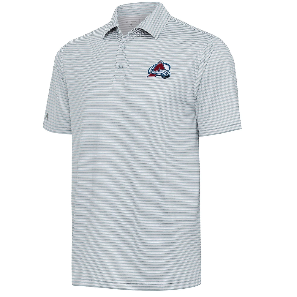 Men's Antigua Gray Colorado Avalanche Skills Polo