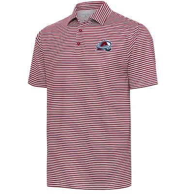 Men's Antigua  Burgundy Colorado Avalanche Skills Polo