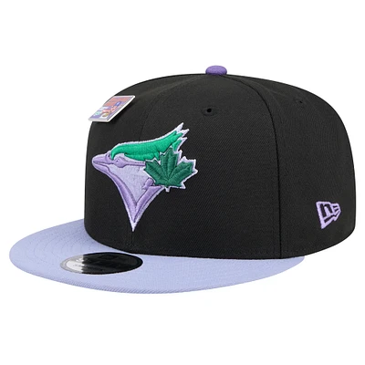 Men's New Era Black/Light Purple Toronto Blue Jays Big League Chew 9FIFTY Snapback Hat