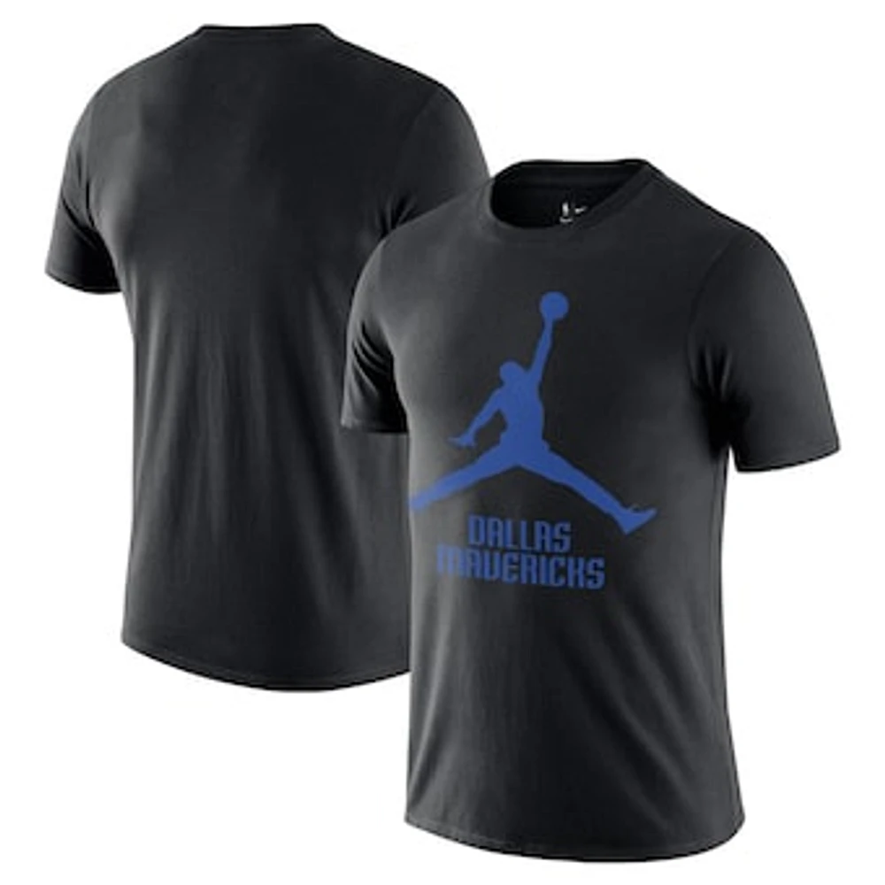 Men's Nike Black Dallas Mavericks Essential Jumpman T-Shirt