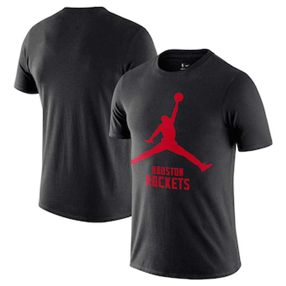 Men's Nike Black Houston Rockets Essential Jumpman T-Shirt