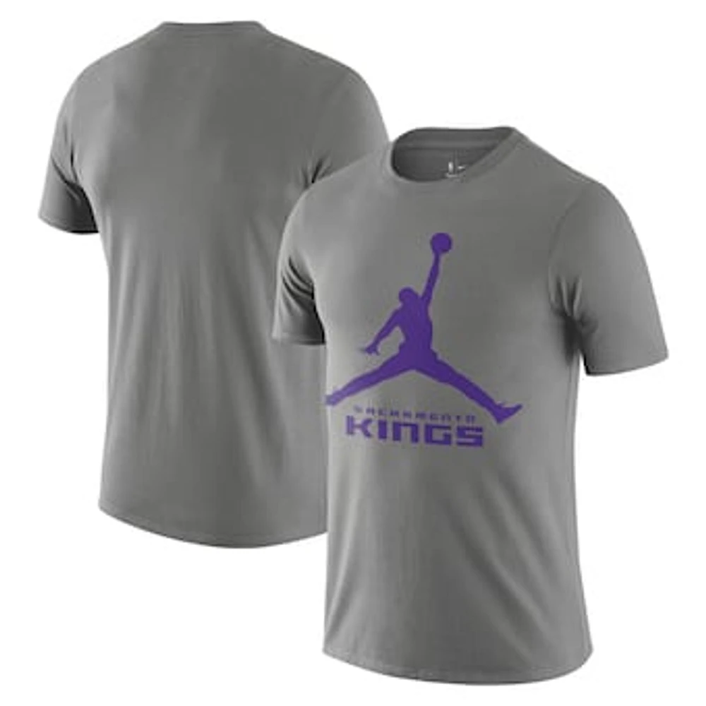 Men's Nike Gray Sacramento Kings Essential Jumpman T-Shirt