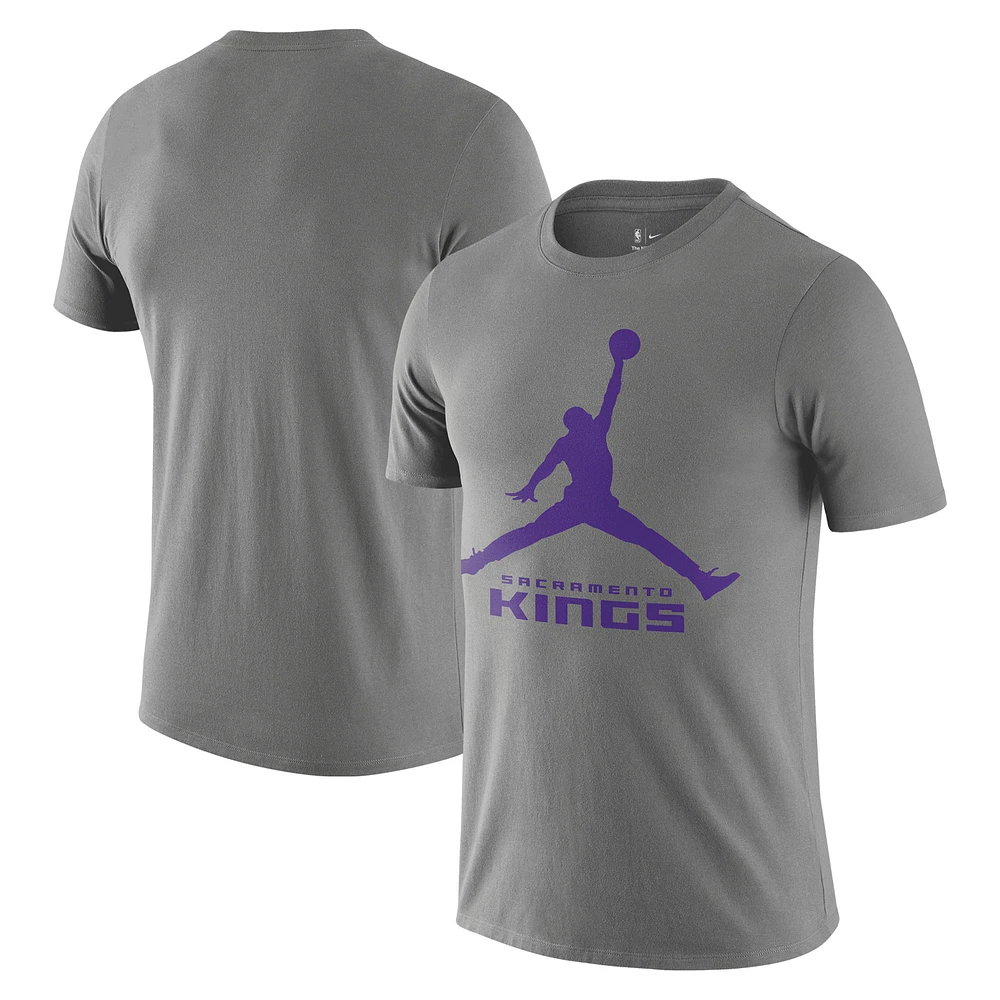 Men's Nike Gray Sacramento Kings Essential Jumpman T-Shirt