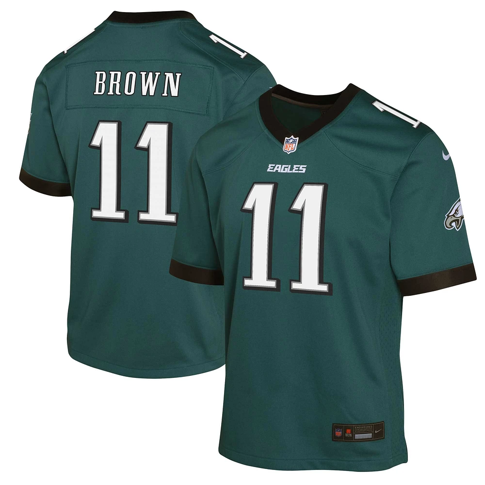 Youth Nike A.J. Brown Midnight Green Philadelphia Eagles Game Jersey