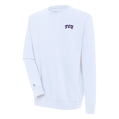 Men's Antigua TCU Horned Frogs Victory Pullover Sweatshirt