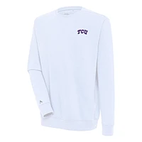 Men's Antigua TCU Horned Frogs Victory Pullover Sweatshirt