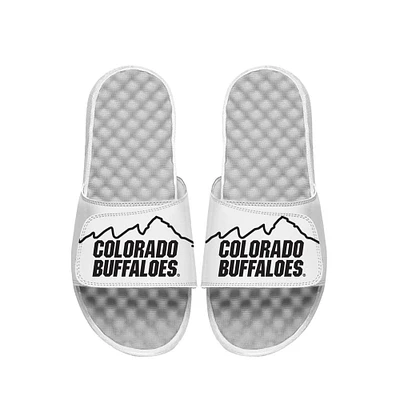 Youth ISlide  White Colorado Buffaloes Mountain Slide Sandals