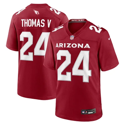 Men's Nike Starling Thomas V  Cardinal Arizona Cardinals Team Game Jersey