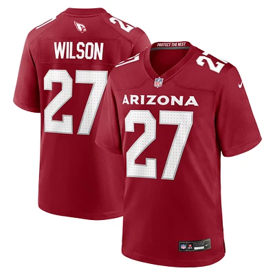 Men's Nike Divaad Wilson  Cardinal Arizona Cardinals Team Game Jersey