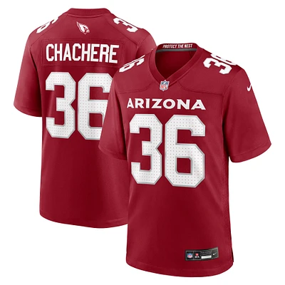 Men's Nike Andre Chachere  Cardinal Arizona Cardinals Team Game Jersey