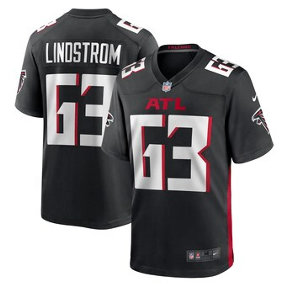 Men's Nike Chris Lindstrom  Black Atlanta Falcons Team Game Jersey