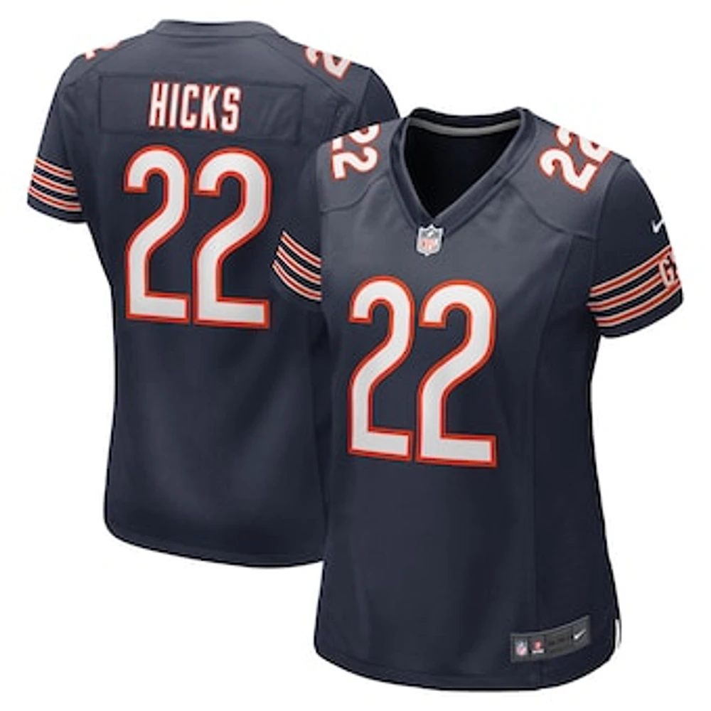 Women's Nike Elijah Hicks  Navy Chicago Bears Team Game Jersey