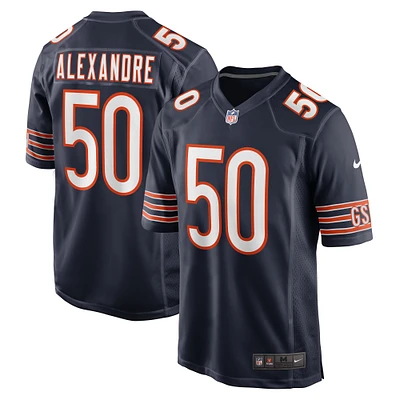 Men's Nike Deslin Alexandre  Navy Chicago Bears Team Game Jersey