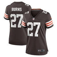 Women's Nike Lorenzo Burns  Brown Cleveland Browns Team Game Jersey