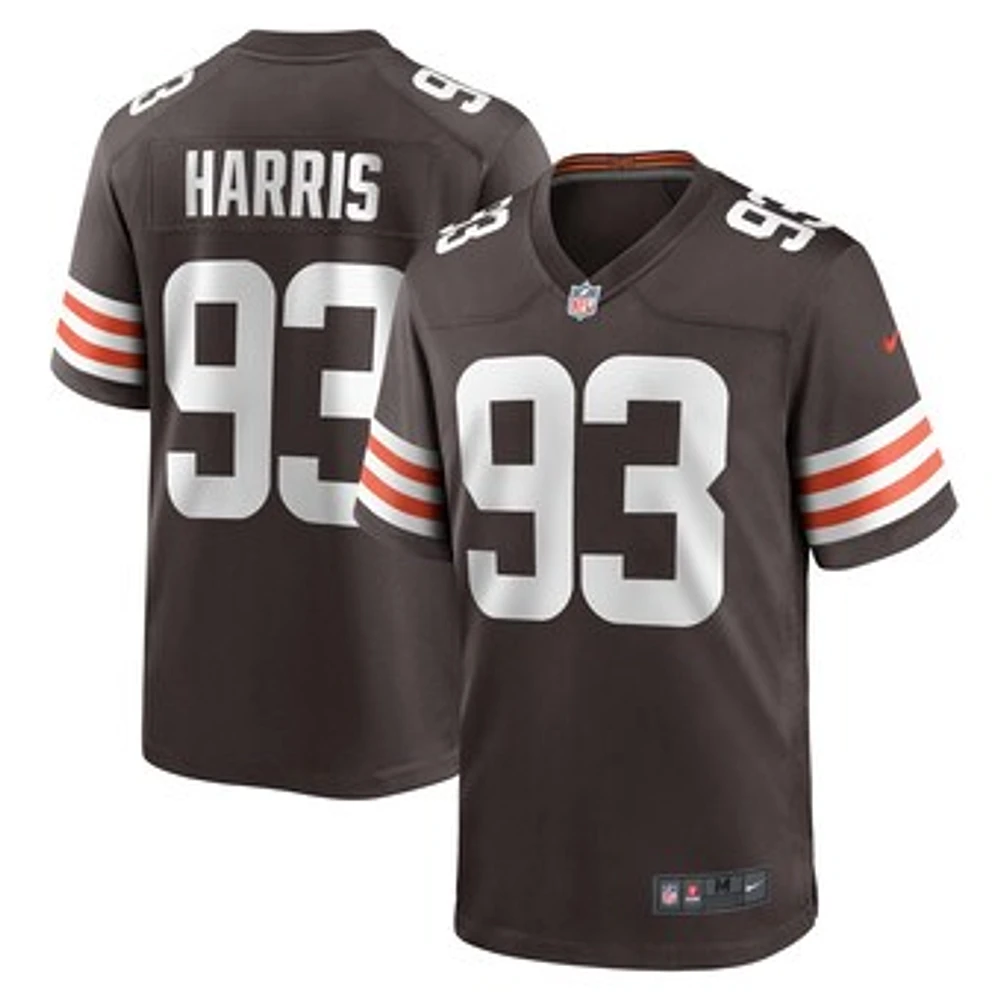 Men's Nike Shelby Harris  Brown Cleveland Browns Team Game Jersey