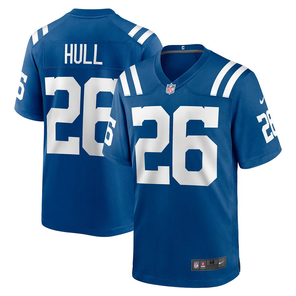 Men's Nike Evan Hull  Royal Indianapolis Colts Team Game Jersey