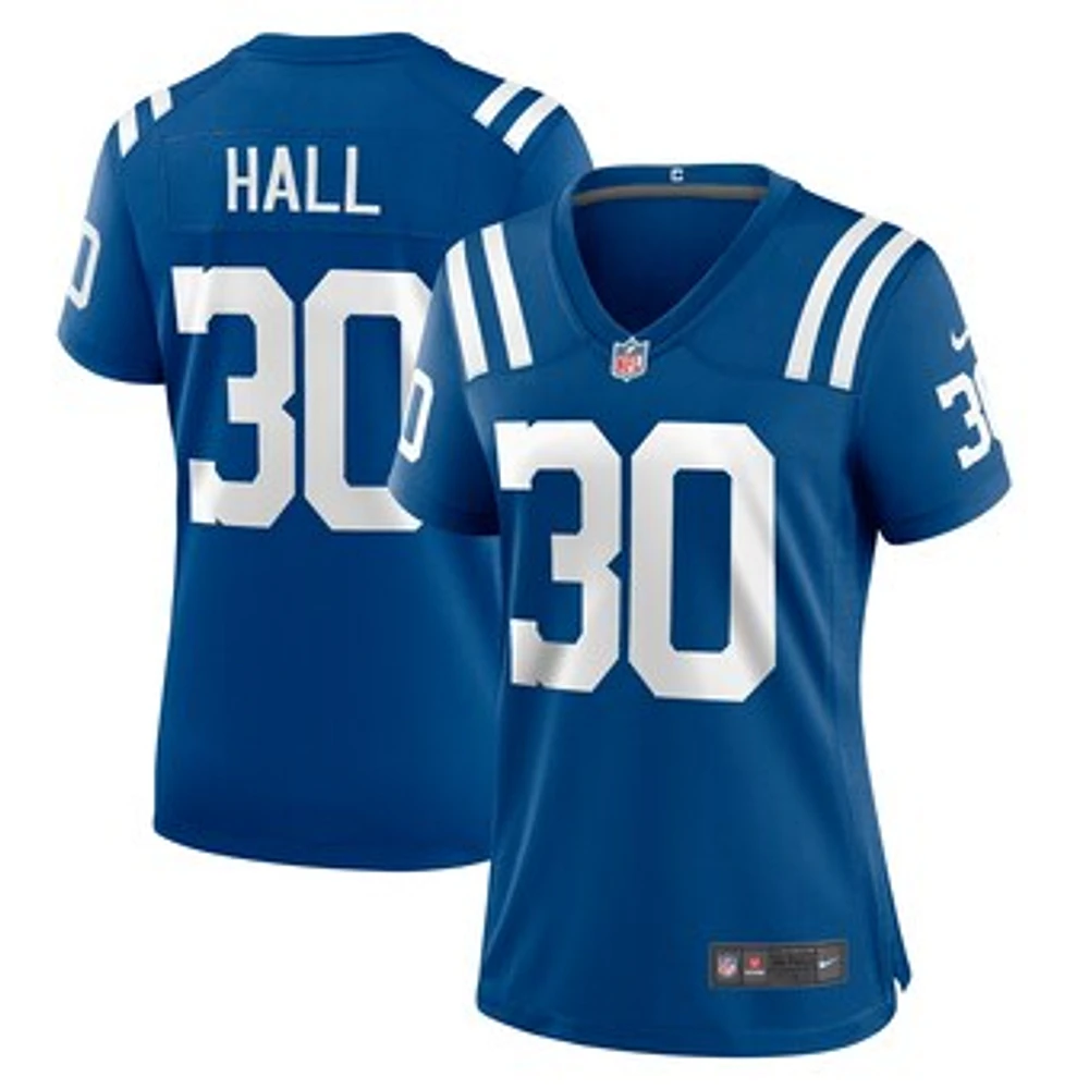 Women's Nike Darren Hall  Royal Indianapolis Colts Team Game Jersey