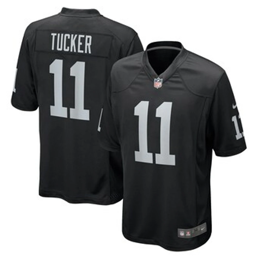 Men's Nike Tre Tucker  Black Las Vegas Raiders Team Game Jersey