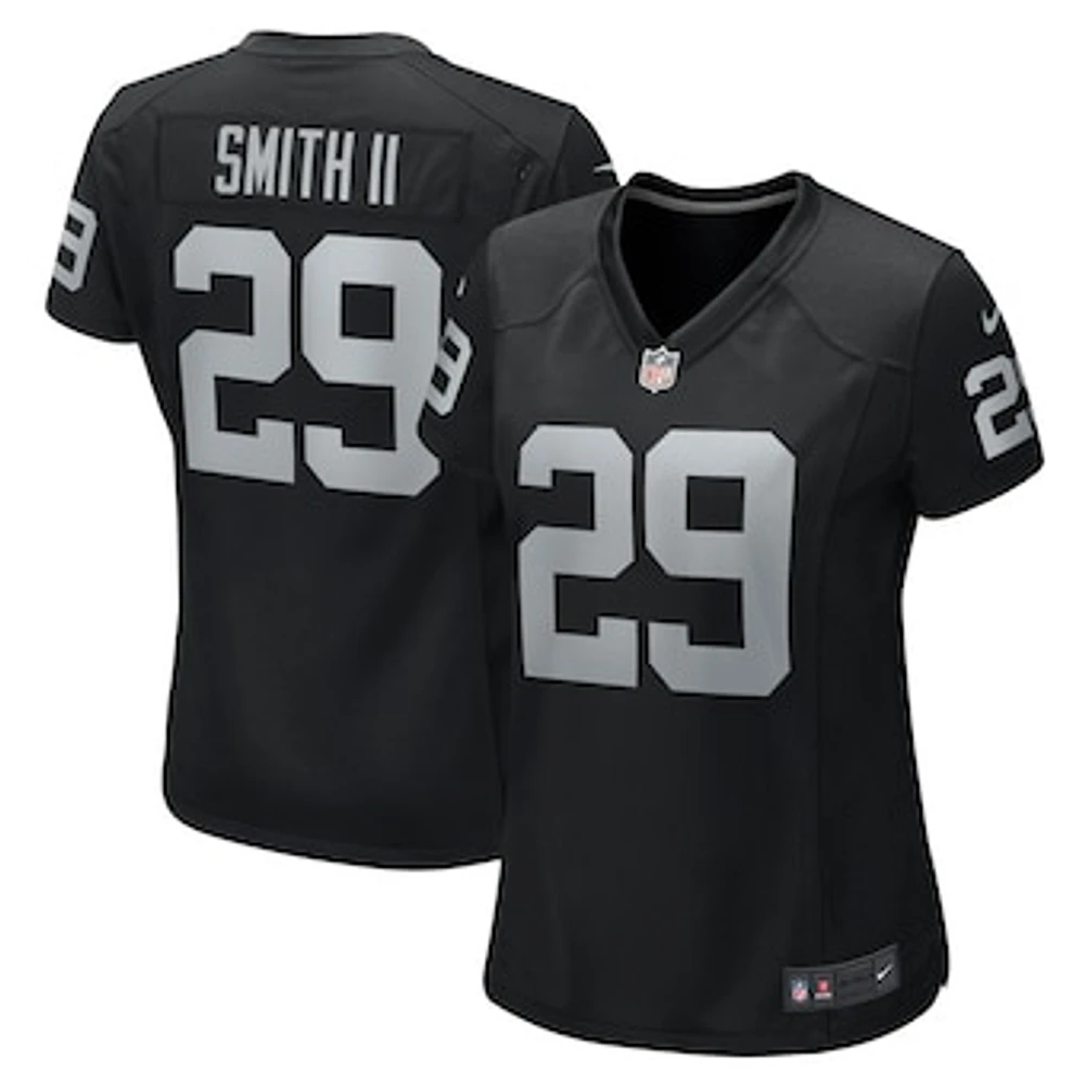 Women's Nike Christopher Smith II  Black Las Vegas Raiders Team Game Jersey