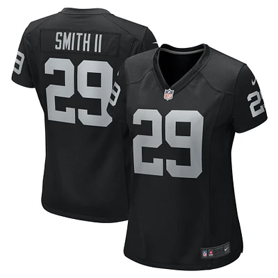 Women's Nike Christopher Smith II  Black Las Vegas Raiders Team Game Jersey