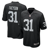 Men's Nike Brandon Facyson  Black Las Vegas Raiders Team Game Jersey