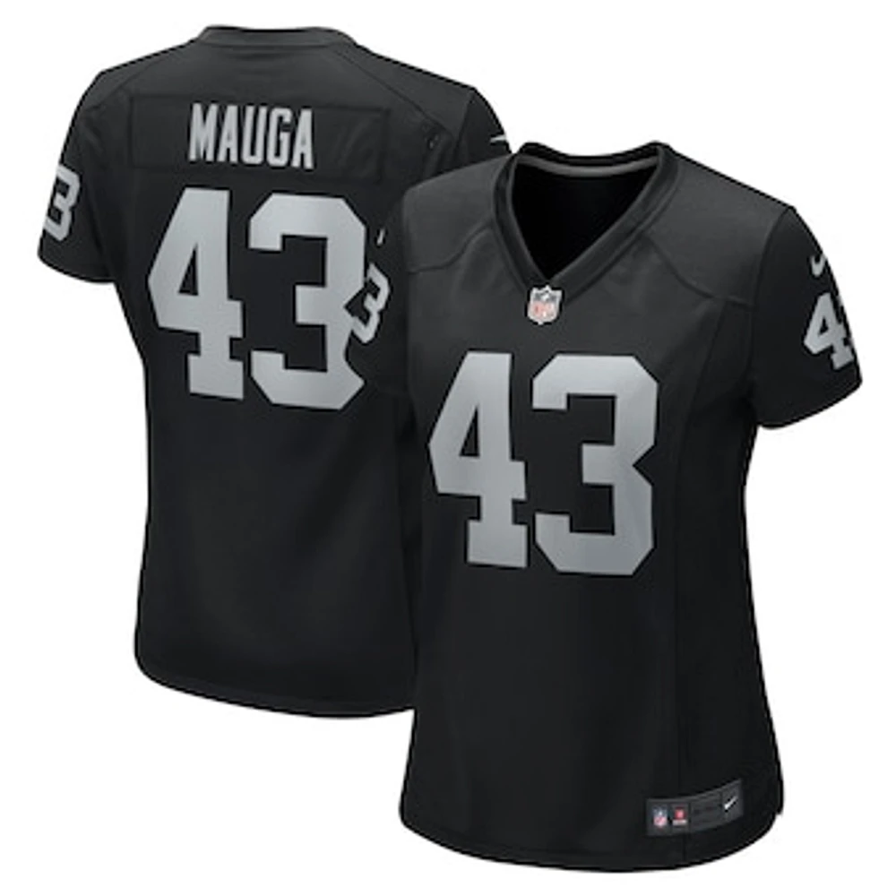 Women's Nike Kanai Mauga  Black Las Vegas Raiders Team Game Jersey