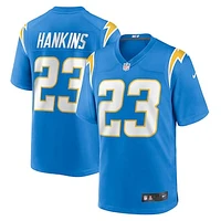 Men's Nike Matt Hankins  Powder Blue Los Angeles Chargers Team Game Jersey