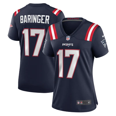 Women's Nike Bryce Baringer  Navy New England Patriots Team Game Jersey