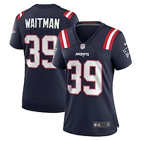 Women's Nike Corliss Waitman  Navy New England Patriots Team Game Jersey