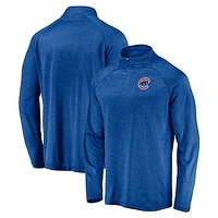 Men's Profile Royal Chicago Cubs Big & Tall Raglan Quarter-Zip Top