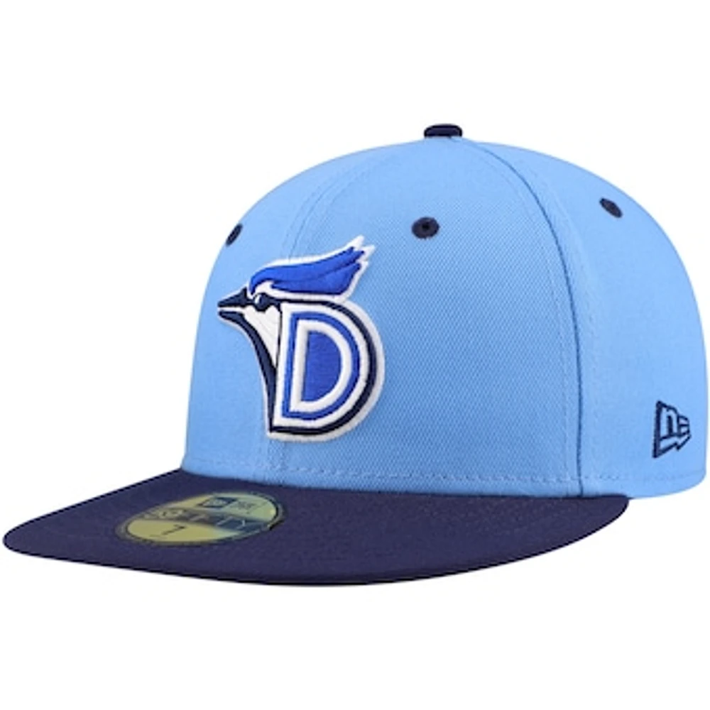 Men's New Era Light Blue/Navy Dunedin Blue Jays Authentic Collection 59FIFTY Fitted Hat