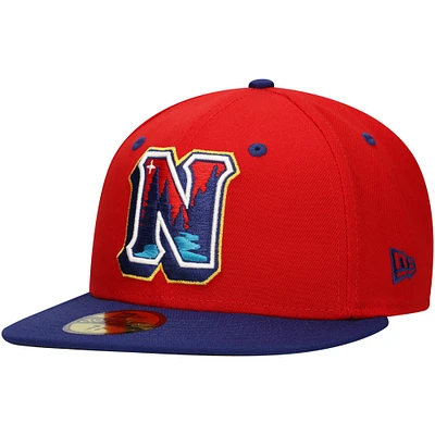 Men's New Era Red Northwest Arkansas Naturals Authentic Collection 59FIFTY Fitted Hat