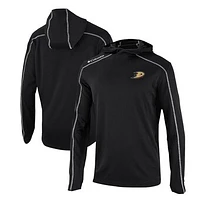 Men's Columbia Black Anaheim Ducks Omni-Wick Shotgun Long Sleeve Hoodie T-Shirt