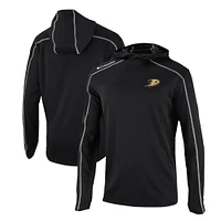 Men's Columbia Black Anaheim Ducks Omni-Wick Shotgun Long Sleeve Hoodie T-Shirt