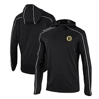 Men's Columbia Black Boston Bruins Omni-Wick Shotgun Long Sleeve Hoodie T-Shirt