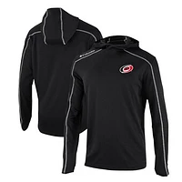 Men's Columbia Black Carolina Hurricanes Omni-Wick Shotgun Long Sleeve Hoodie T-Shirt