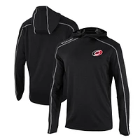 Men's Columbia Black Carolina Hurricanes Omni-Wick Shotgun Long Sleeve Hoodie T-Shirt