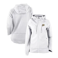 Women's Columbia White Anaheim Ducks Omni-Wick Pack It Up Full-Zip Jacket