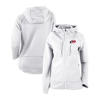 Women's Columbia White Carolina Hurricanes Omni-Wick Pack It Up Full-Zip Jacket