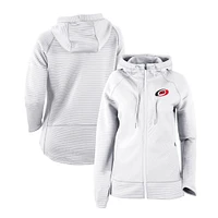 Women's Columbia White Carolina Hurricanes Omni-Wick Pack It Up Full-Zip Jacket