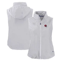 Women's Cutter & Buck Kansas City Chiefs Helmet Logo Charter Eco Recycled Full-Zip Vest