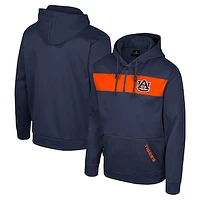 Men's Colosseum  Navy Auburn Tigers Quarter-Zip Hoodie