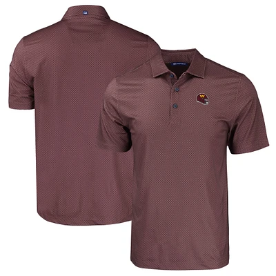 Men's Cutter & Buck Washington Commanders Helmet Big Tall Pike Eco Tonal Geo Print Stretch Recycled Polo