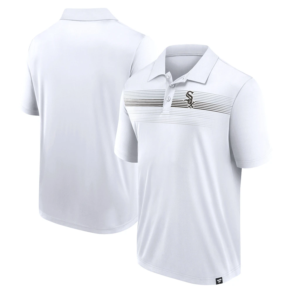 Men's Fanatics White Chicago Sox Big & Tall Victory For Us Interlock Polo