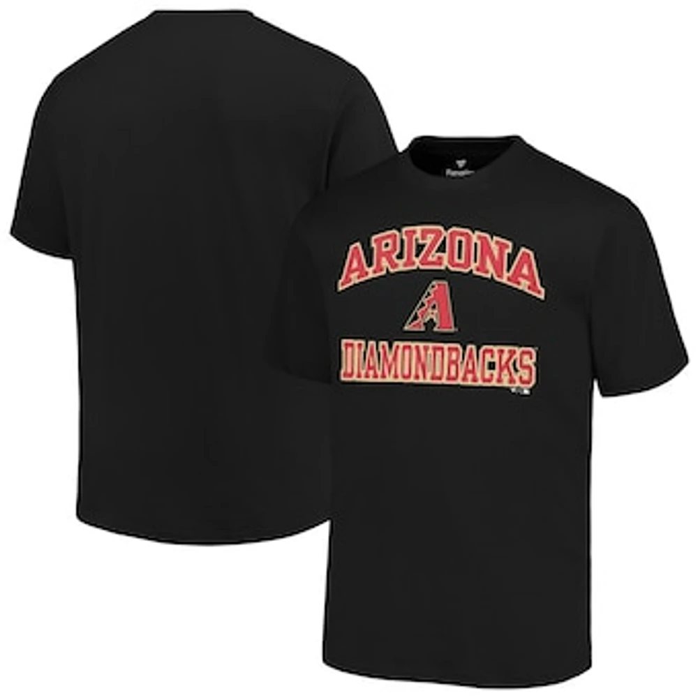 Men's Profile Black Arizona Diamondbacks Big & Tall Heart Soul T-Shirt