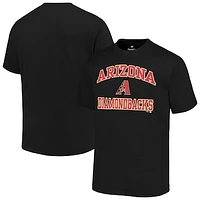 Men's Profile Black Arizona Diamondbacks Big & Tall Heart Soul T-Shirt