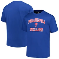 Men's Profile Royal Philadelphia Phillies Big & Tall Heart & Soul T-Shirt