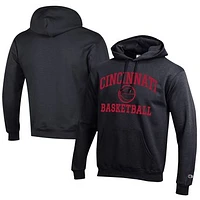 Men's Champion Cincinnati Bearcats Icon Logo Basketball Eco Powerblend Pullover Hoodie